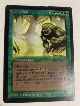 Magic the Gathering Beta Edition Force Of Nature Moderately Played